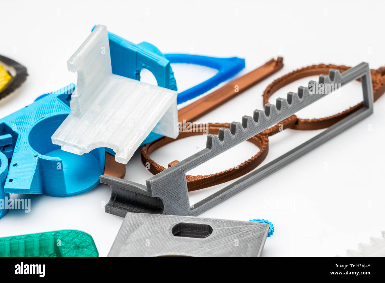 I modelli con fusibile di plastica per creare una migliore comprensione della vera dimencions tactility ans. Foto Stock
