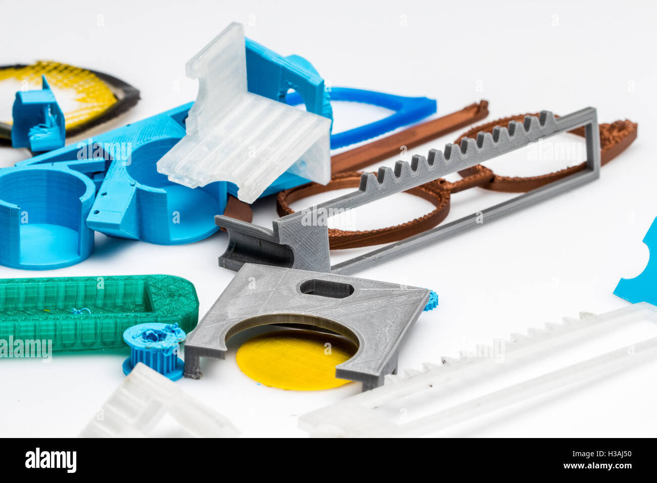 I modelli con fusibile di plastica per creare una migliore comprensione della vera dimencions tactility ans. Foto Stock