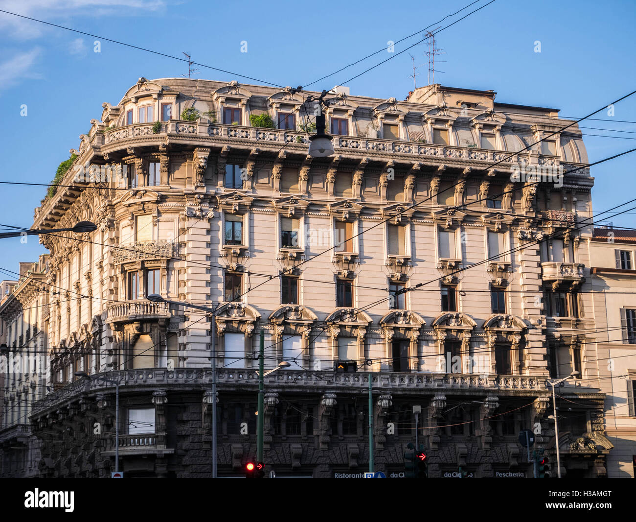 Belle case per il popolo italiano living elegante e ricco di vita, i politici di musicisti e artisti famosi Foto Stock