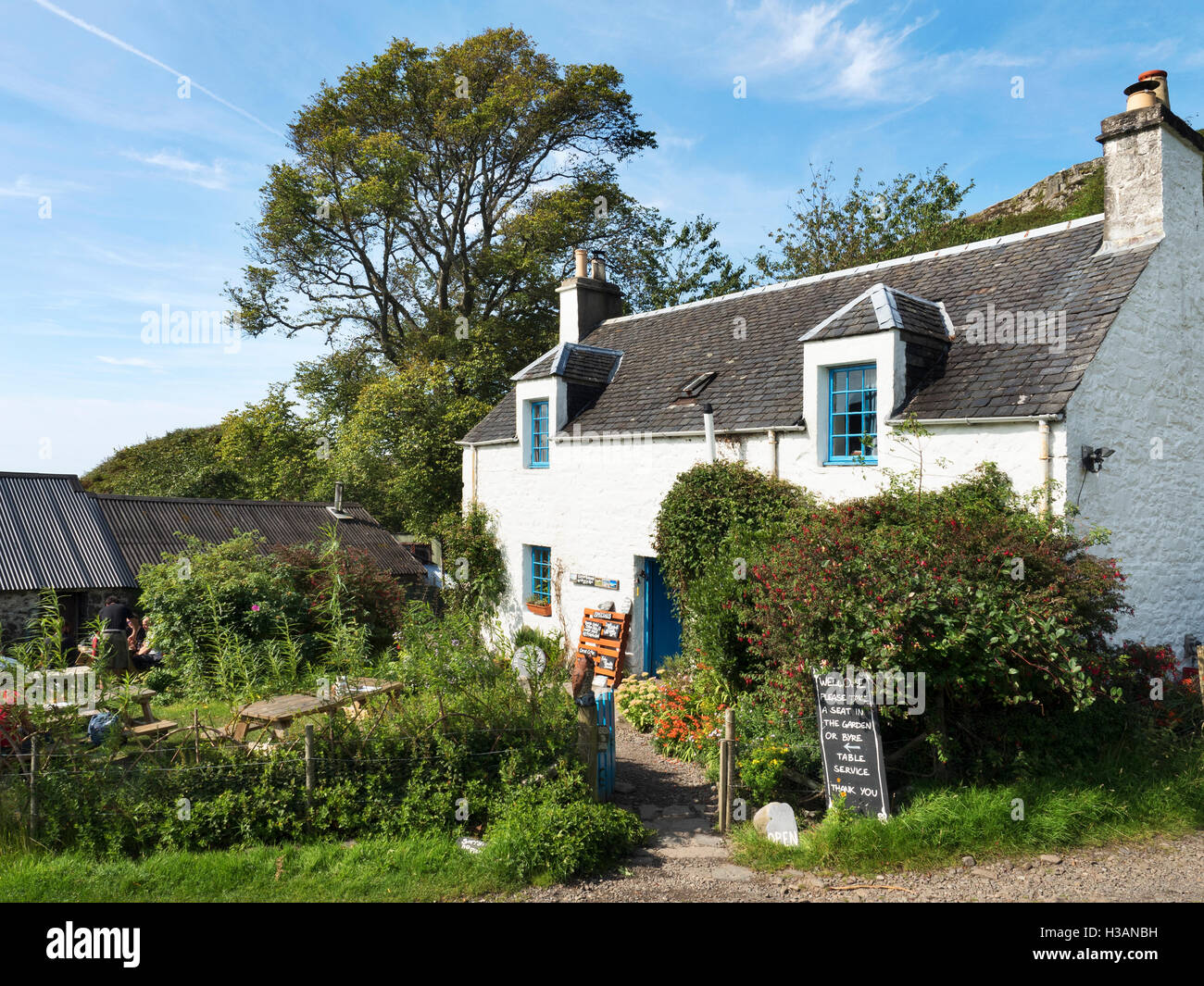 Il Giardino del Tè a Gylen inferiore sull'Isola di Kerrera Argyll and Bute Scozia Scotland Foto Stock