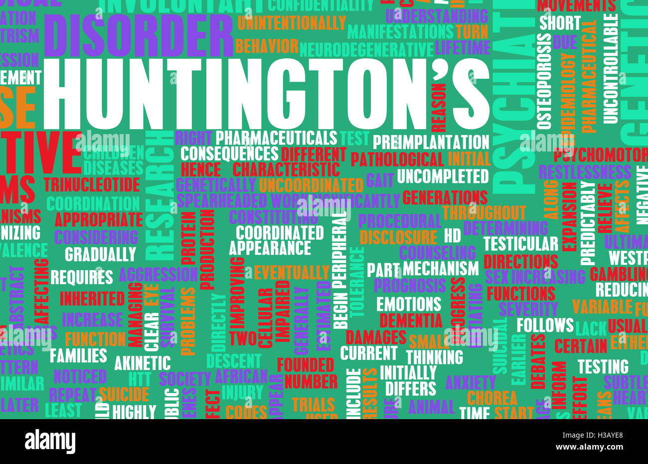 La malattia di Huntington Foto Stock