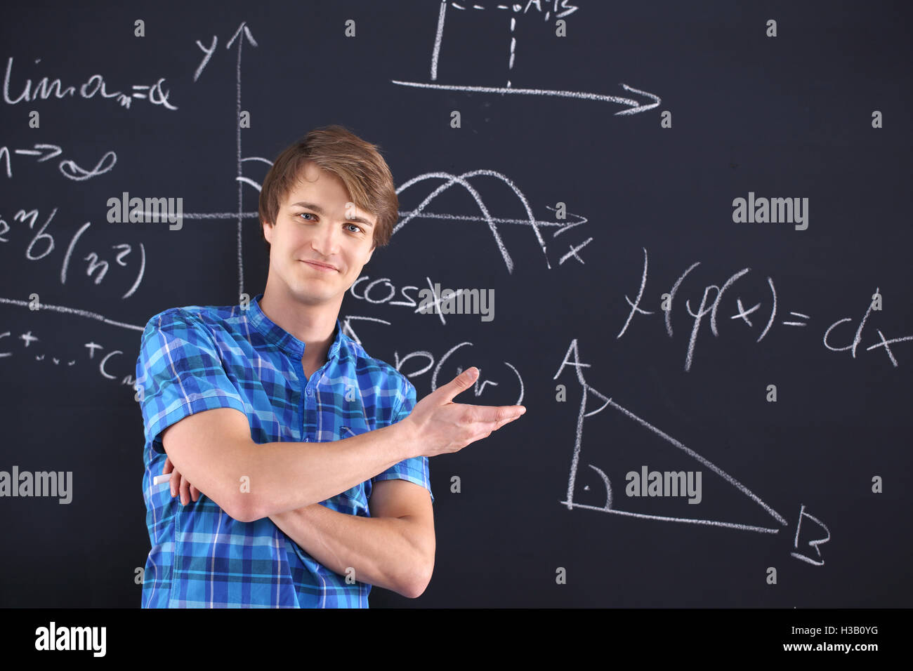 Il successo della scuola, studente dotato . Foto Stock