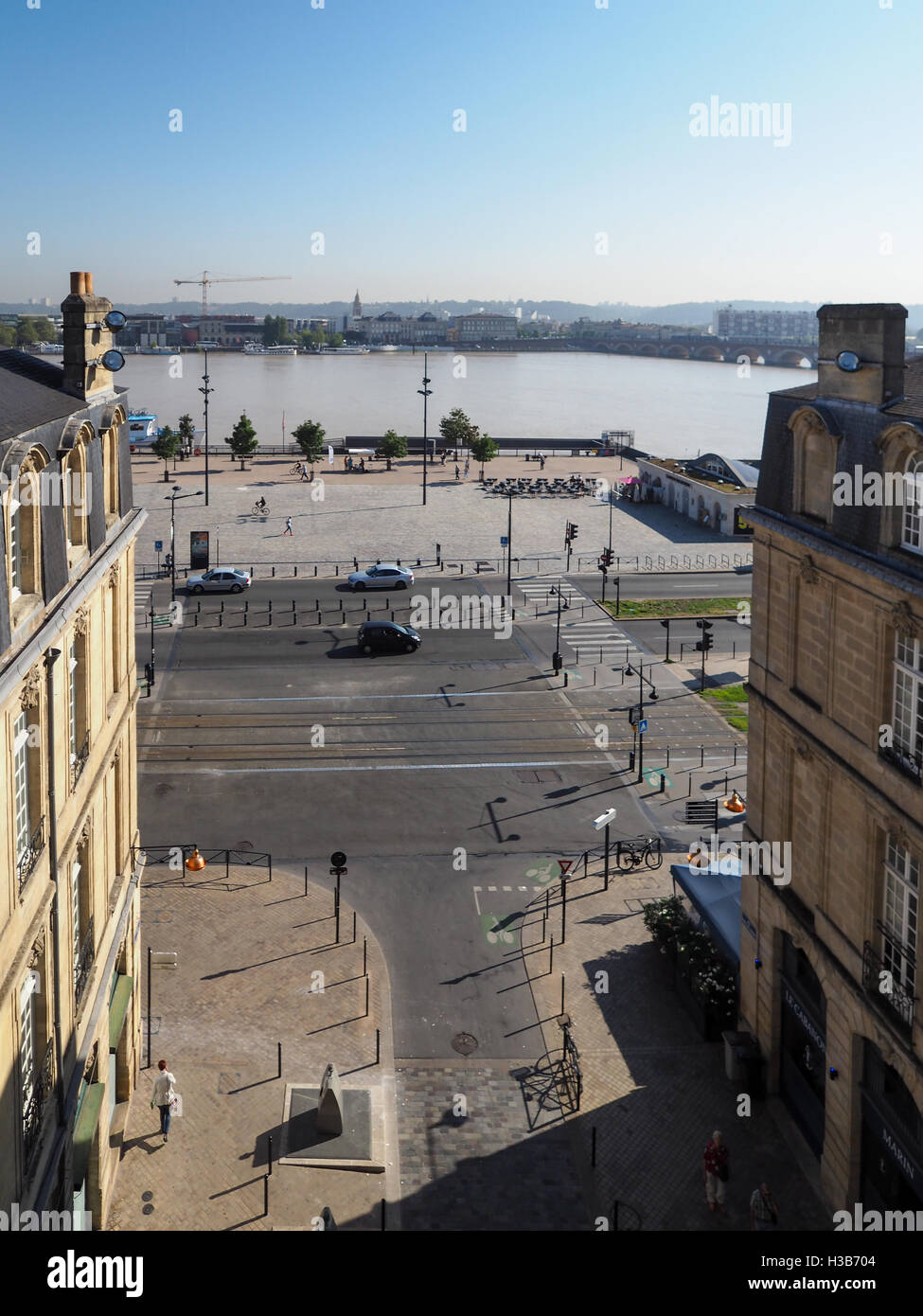 Vista da Porte Cailhau (Palazzo porta) a Bordeaux Foto Stock