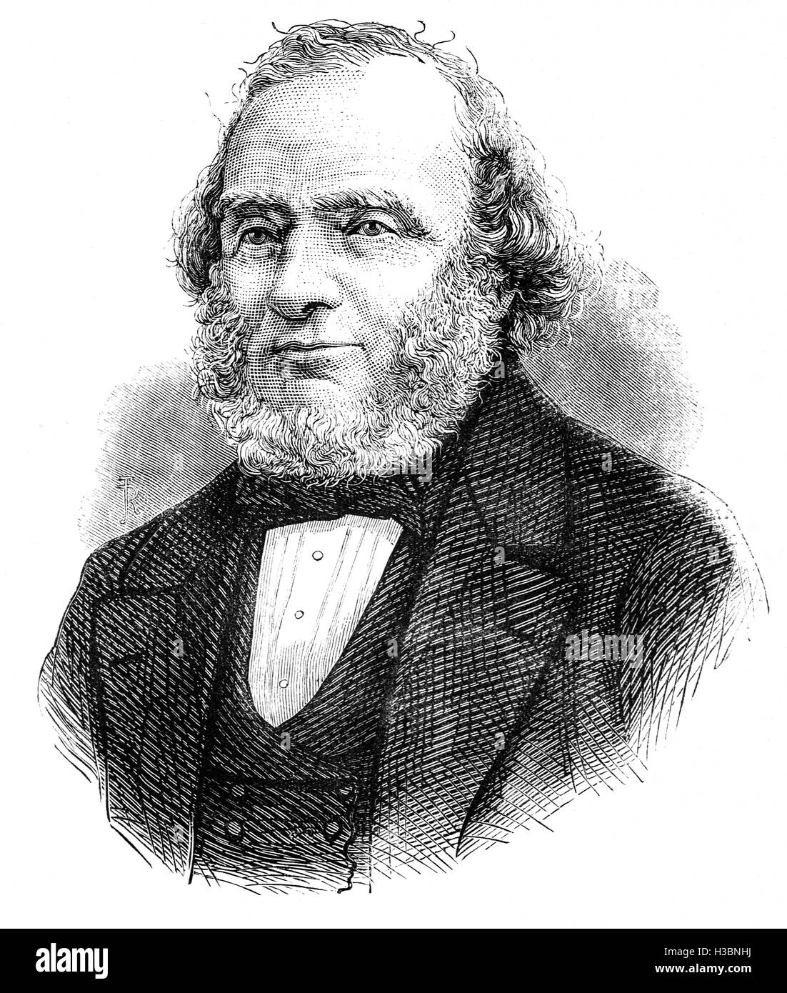 Earl Russell, o Signore John Russell, eminente uomo politico liberale. Egli fu Segretario di casa dal 1835 al 1839, Segretario agli Affari Esteri dal 1852 al 1853 e 1859 al 1865 e il Primo Ministro del Regno Unito dal 1846 al 1852 e 1865 al 1866. Foto Stock