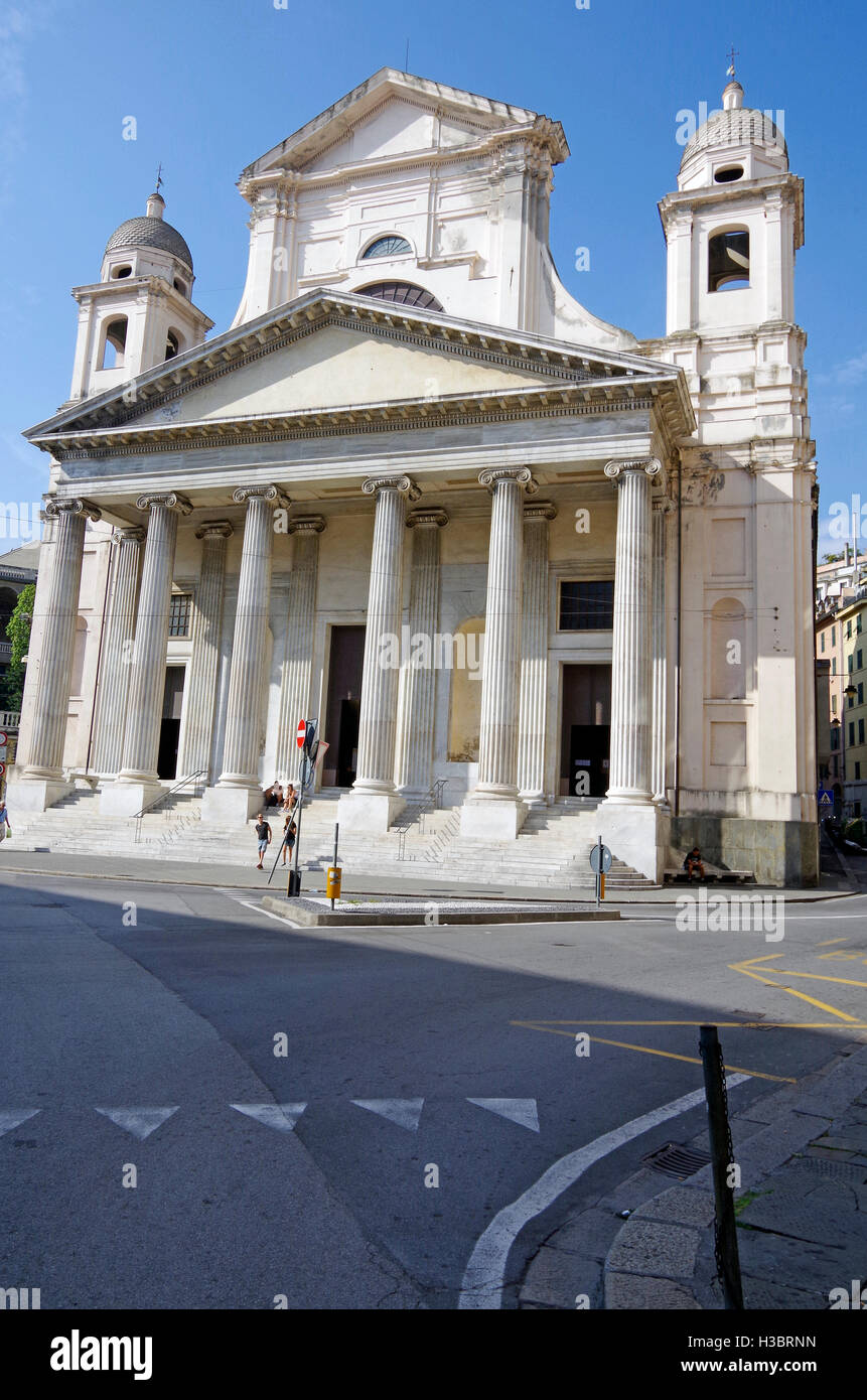 Genova, Italia, Chiesa di SS Annnunziata del Vastato Foto Stock