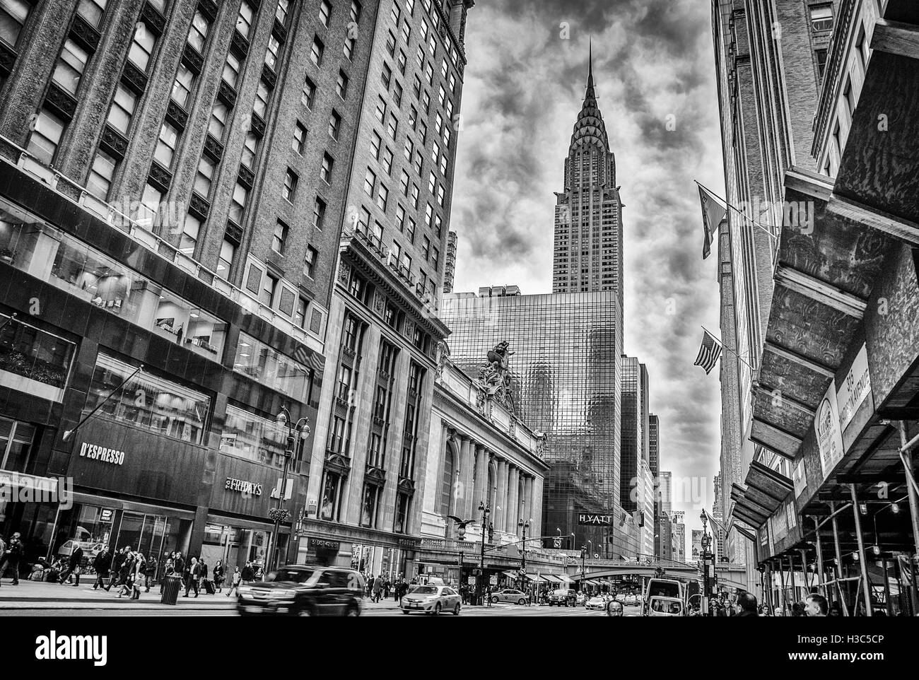 Atmosfera sopra il Chrysler Building Foto Stock