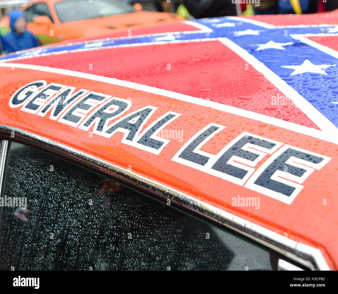 Duchi di Hazzard Generale Lee, TV auto, American Speedfest IV, Brands Hatch, giugno 2016, automobili, Autosport, Brands Hatch, ca Foto Stock