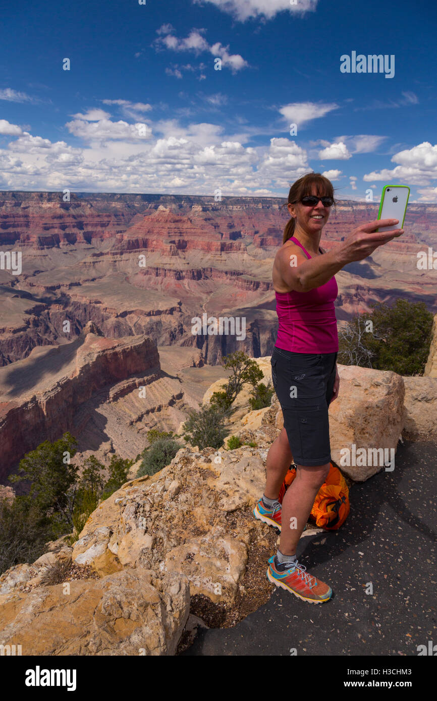 Punto di Powell, il Parco Nazionale del Grand Canyon, Arizona. Foto Stock