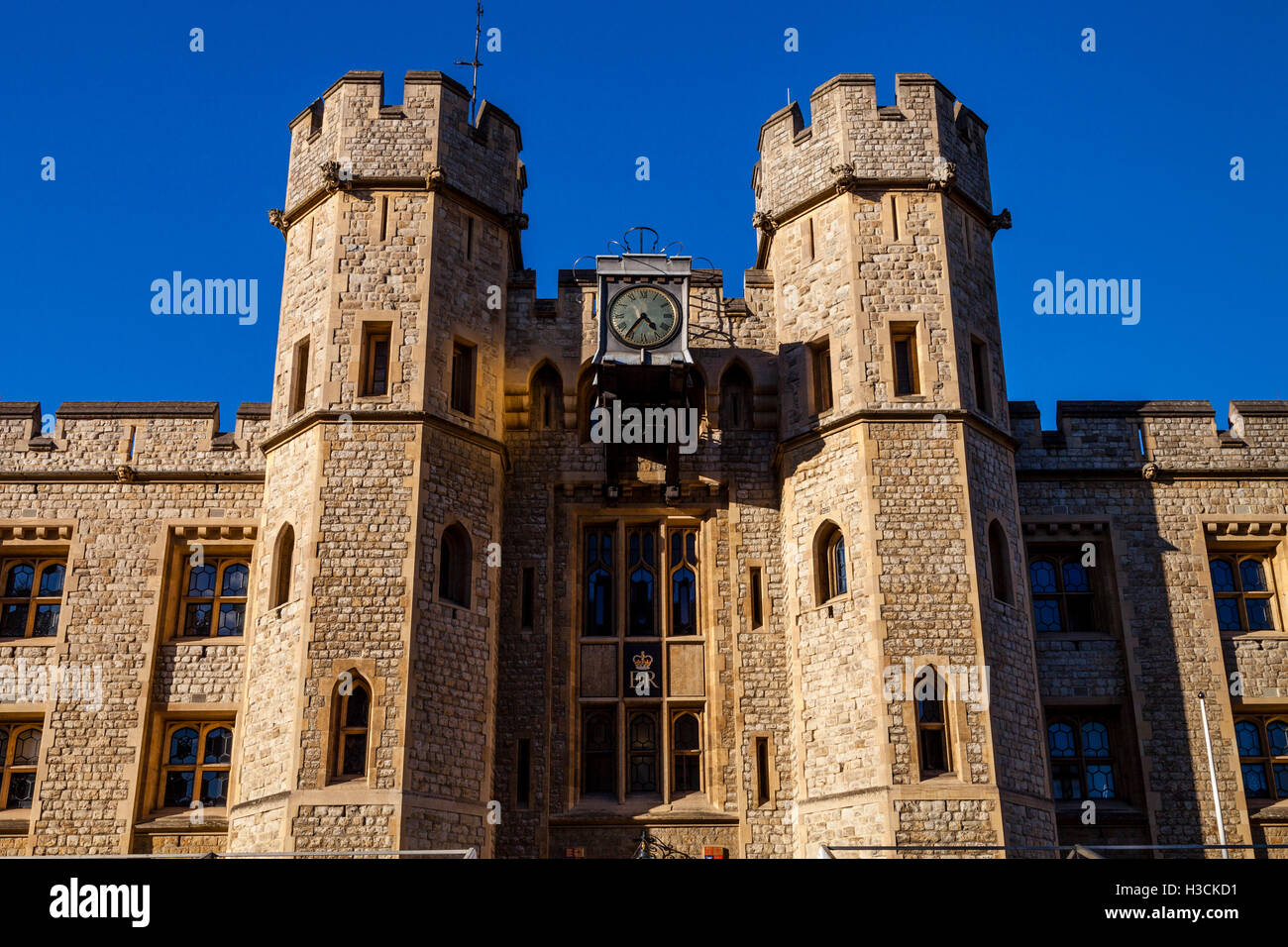 Il blocco di Waterloo (Formerley la caserma di Waterloo), la Torre di Londra, Londra, Inghilterra Foto Stock