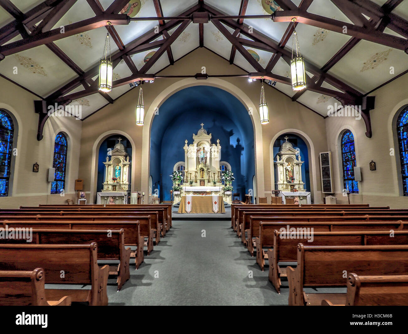 Sant Enrico della cattolica Chiesa di New Orleans LA Foto Stock