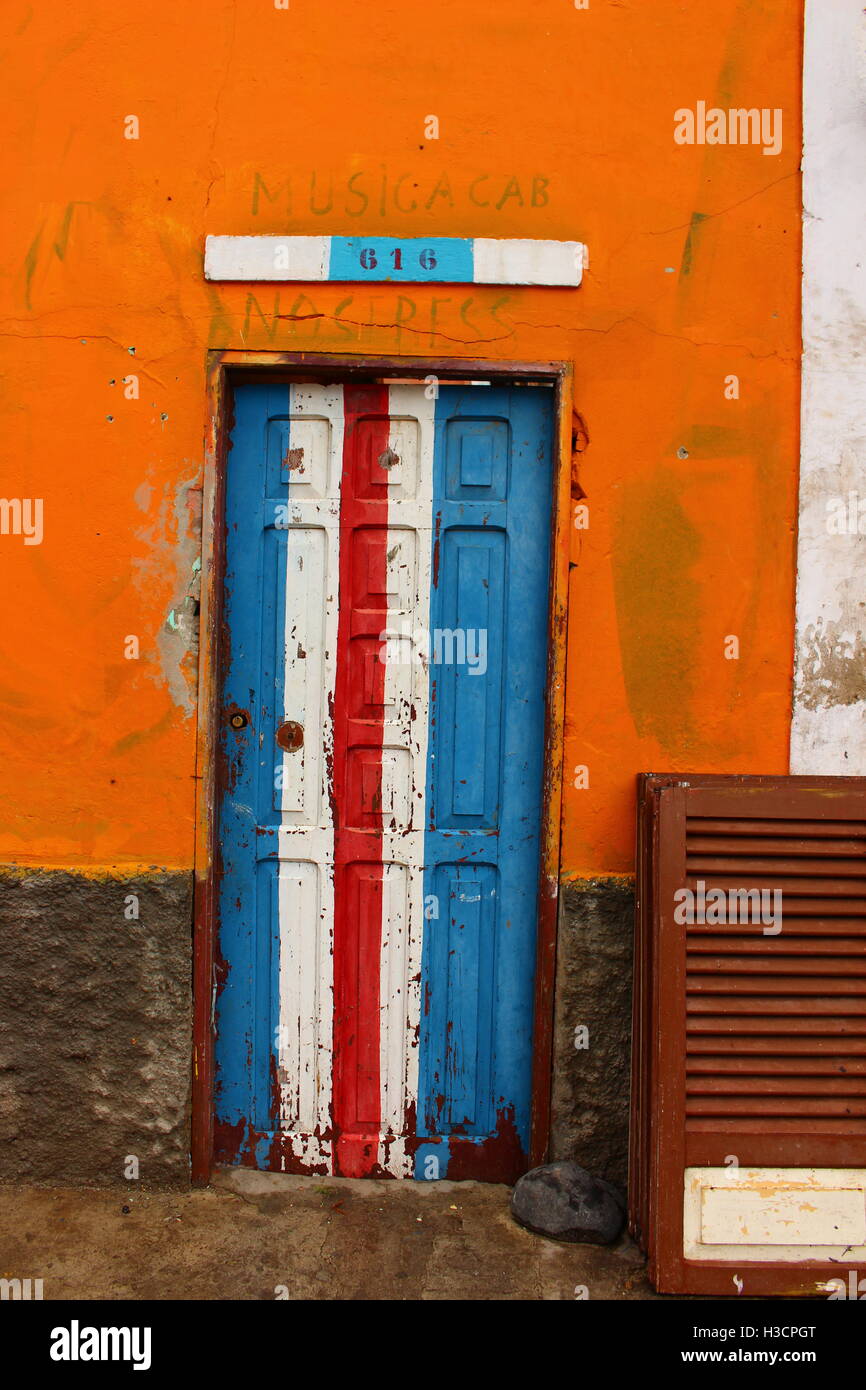 Porta di un Capo Verde houve. Foto Stock