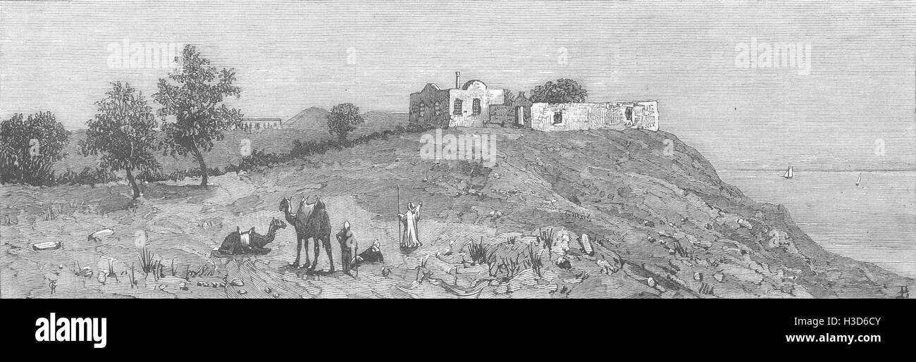 Israele nella casa di Simone il conciatore, a Jaffa, Siria 1881. Il grafico Foto Stock