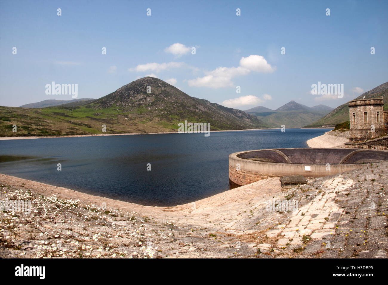 Serbatoio Spelga Mourne Mountains Irlanda del Nord Foto Stock