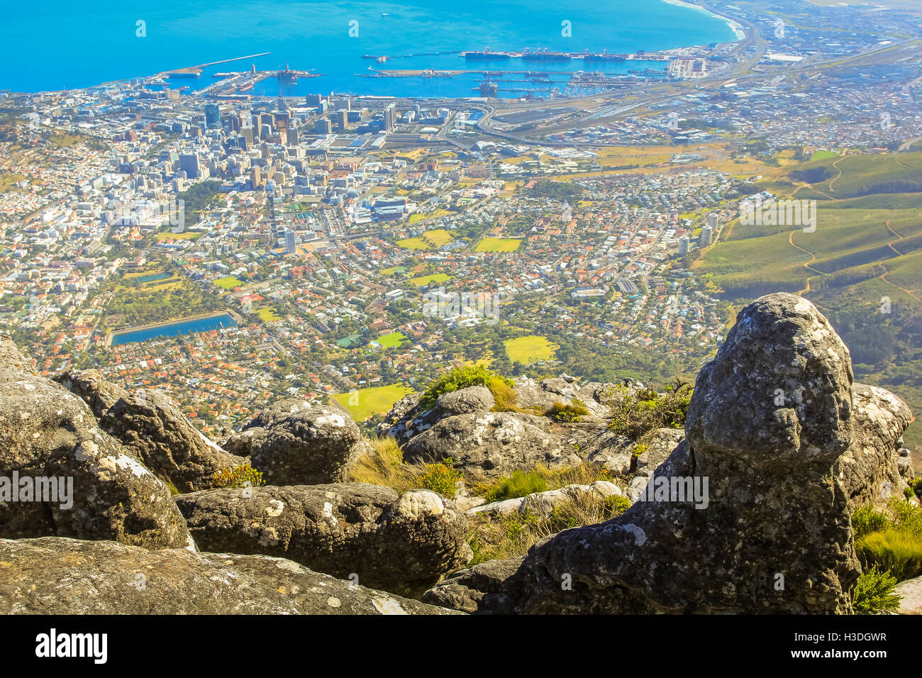 Table Mountain si affacciano Foto Stock