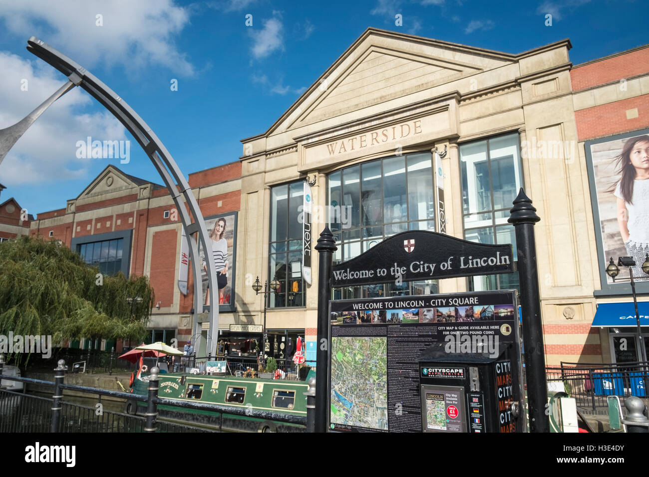 Waterside shopping centre, città di Lincoln, Lincolnshire, England Regno Unito Foto Stock