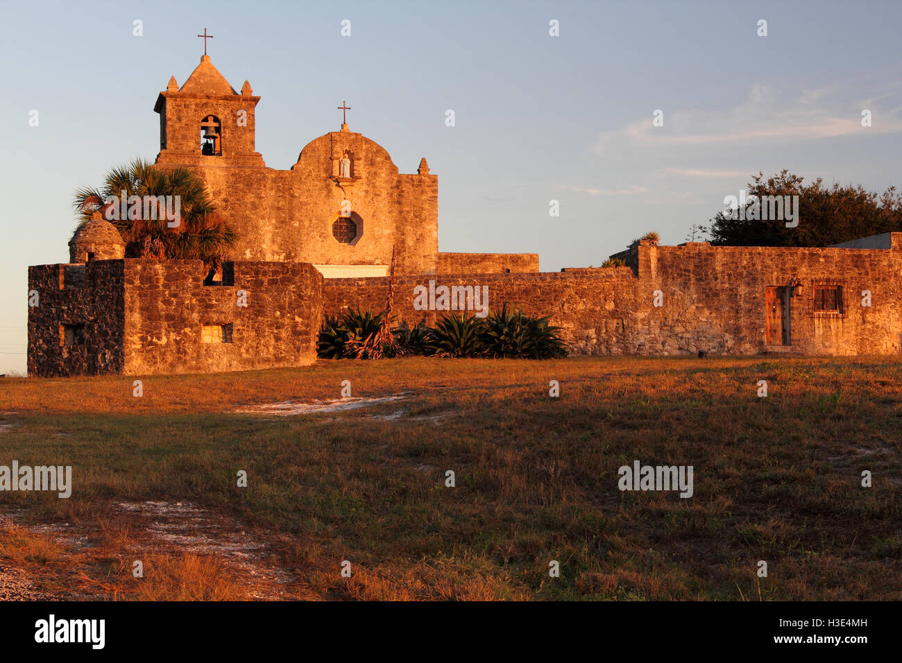 Presidio di Nuestra Señora de Loreto de la Bahia in Goliad, Texas Foto Stock