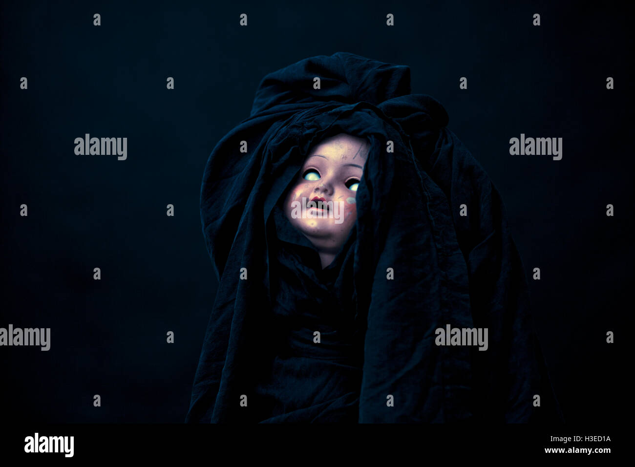 Bambola terrificante Foto Stock