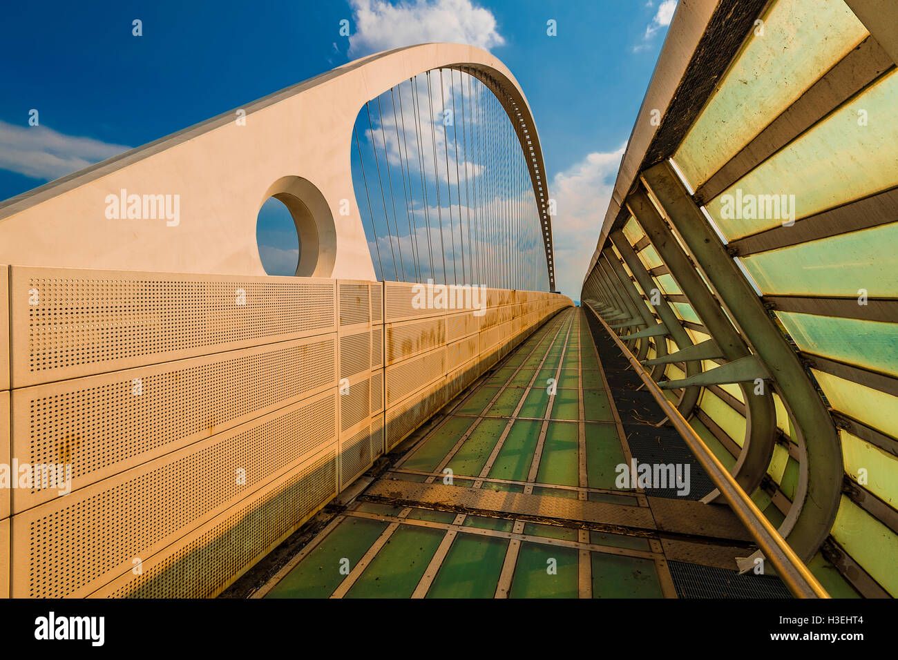 Italia Emilia Romagna Reggio Emilia architettura di Santiago Calatrava - i ponti Foto Stock