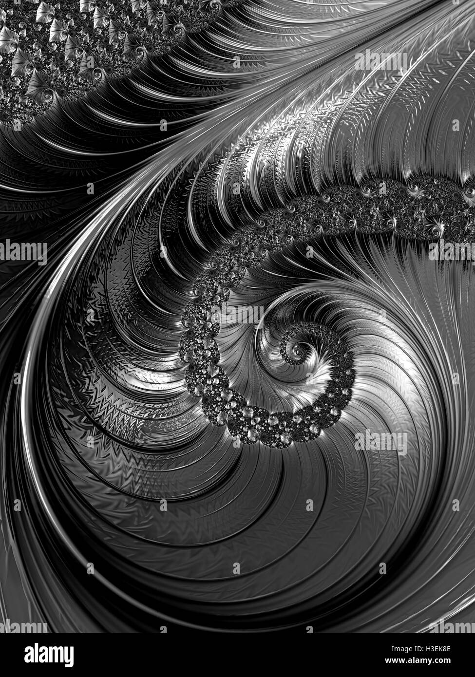 Abstract spirale ornato - generati digitalmente immagine Foto Stock