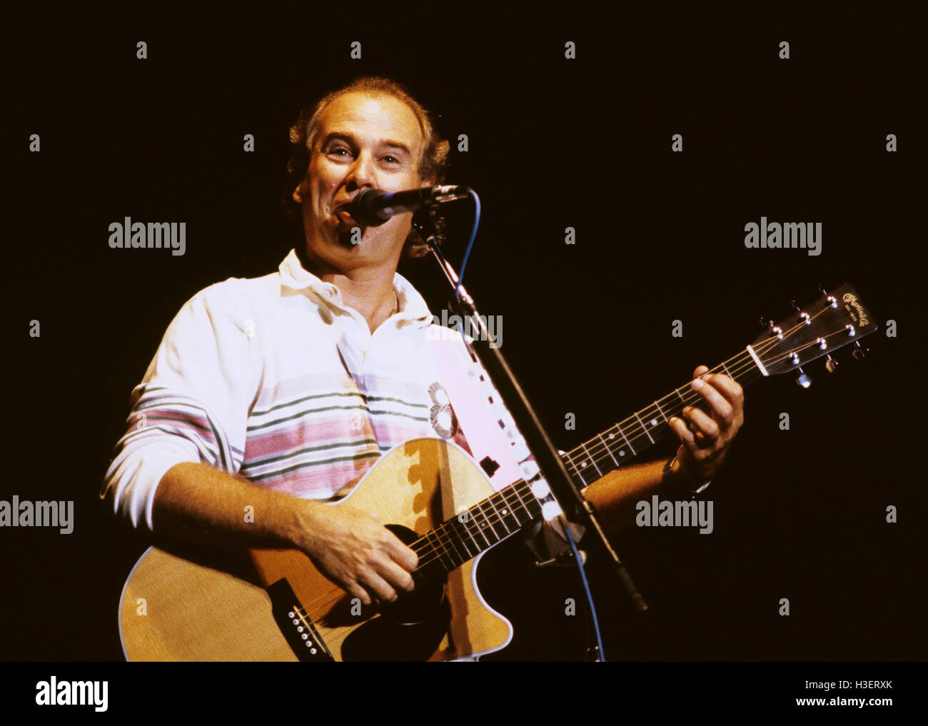 Jimmy Buffet nella foto esecuzione di Jones Beach a New York nel mese di luglio 1989. © Gary Gershoff / MediaPunch Foto Stock