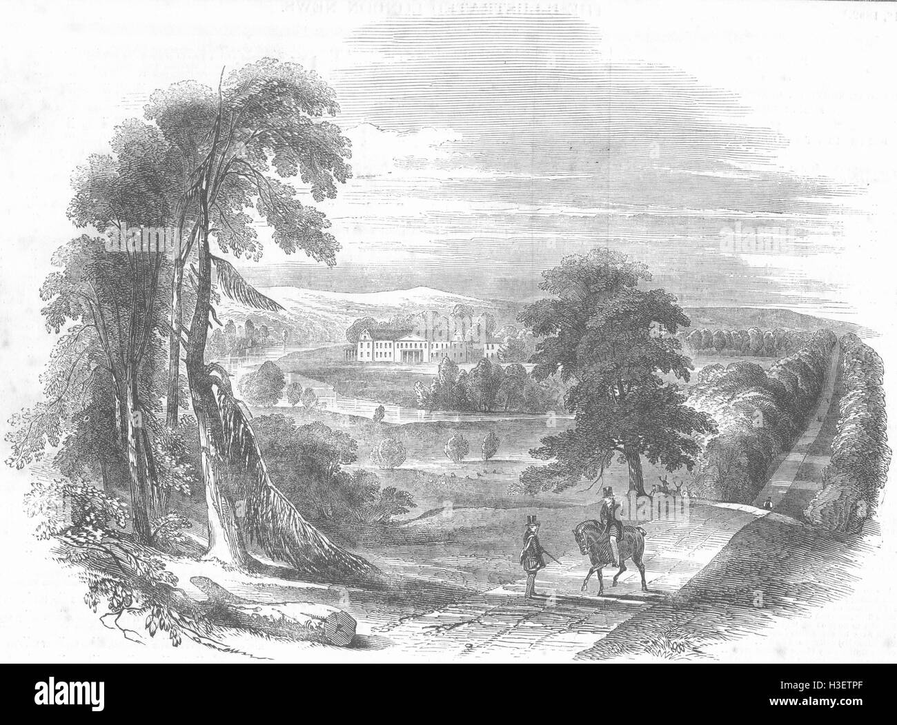 HANTS Stratfield Saye, Hants 1852. Illustrated London News Foto Stock