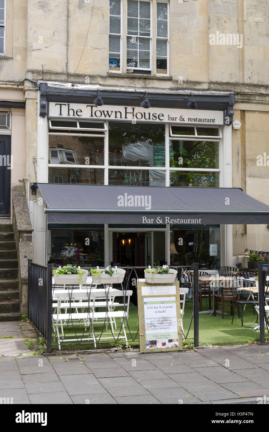 Il Townhouse un bar & restaurant di Whiteladies Road, Clifton, Bristol, Regno Unito Foto Stock