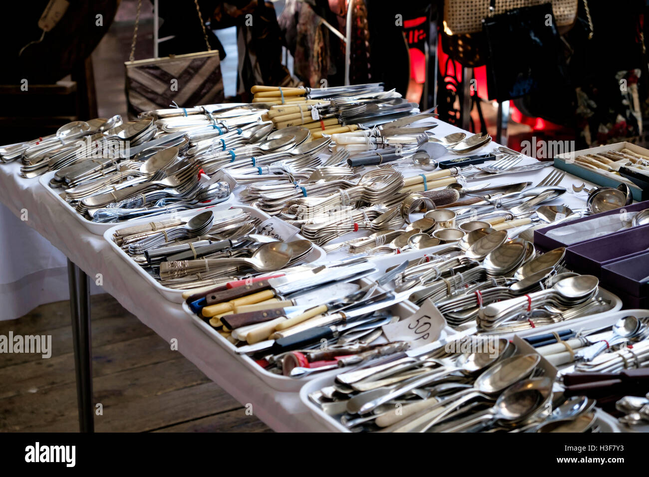 Il Vintage e antico mercato stazione di Green Park Bath Somerset England Regno Unito Foto Stock