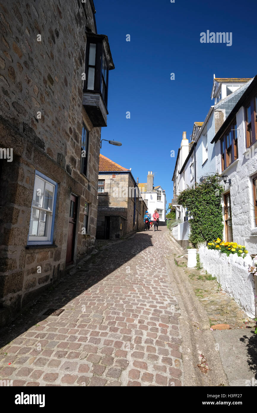 St Ives street Foto Stock