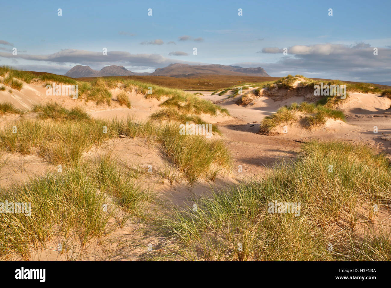 Achnahaird; dune di sabbia; NW Scozia - UK Foto Stock