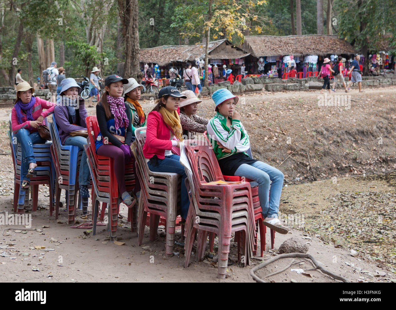 Angkor parco archeologico in Siem Reap,Cambogia. Foto Stock