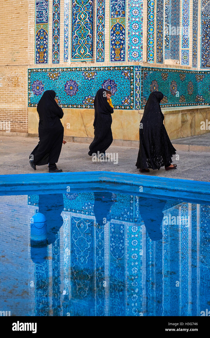 Iran, Yazd provincia, Yazd, Moschea del Venerdì Foto Stock