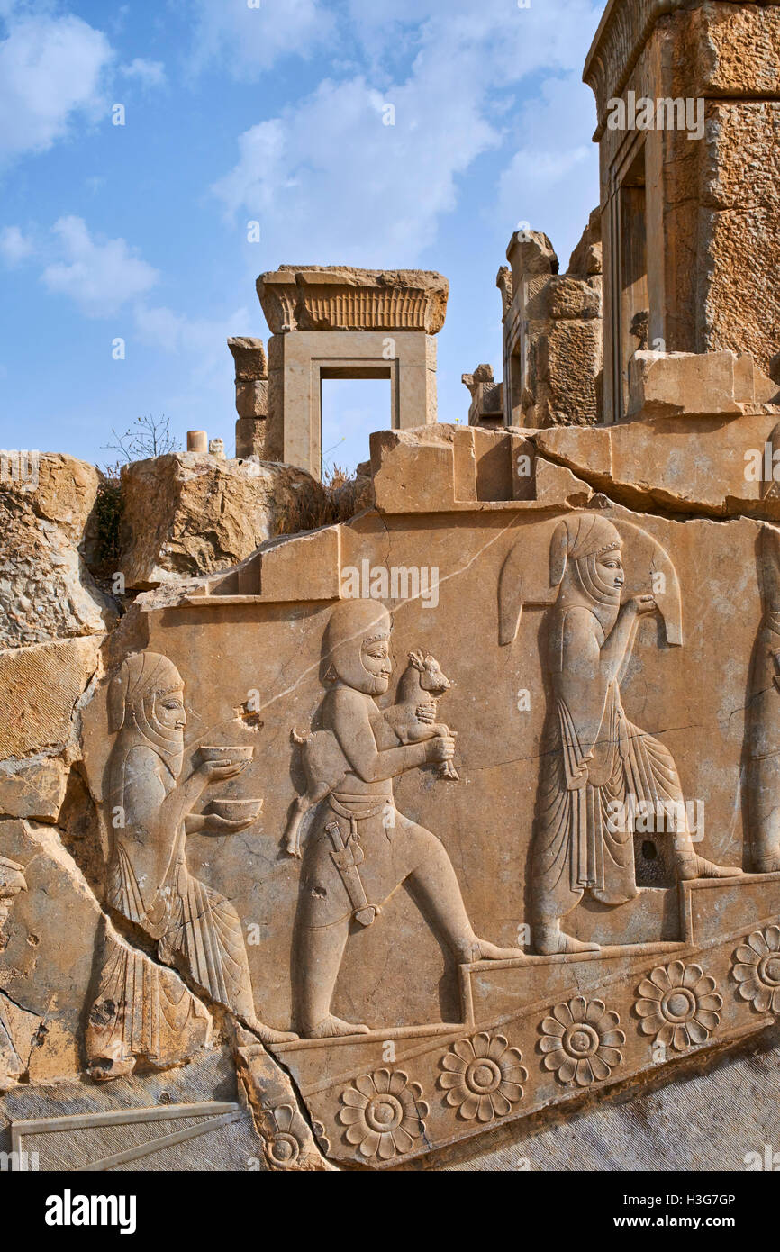 Iran, far Provincia, Persepolis, Patrimonio Mondiale dell'UNESCO, Dario 1palace Foto Stock