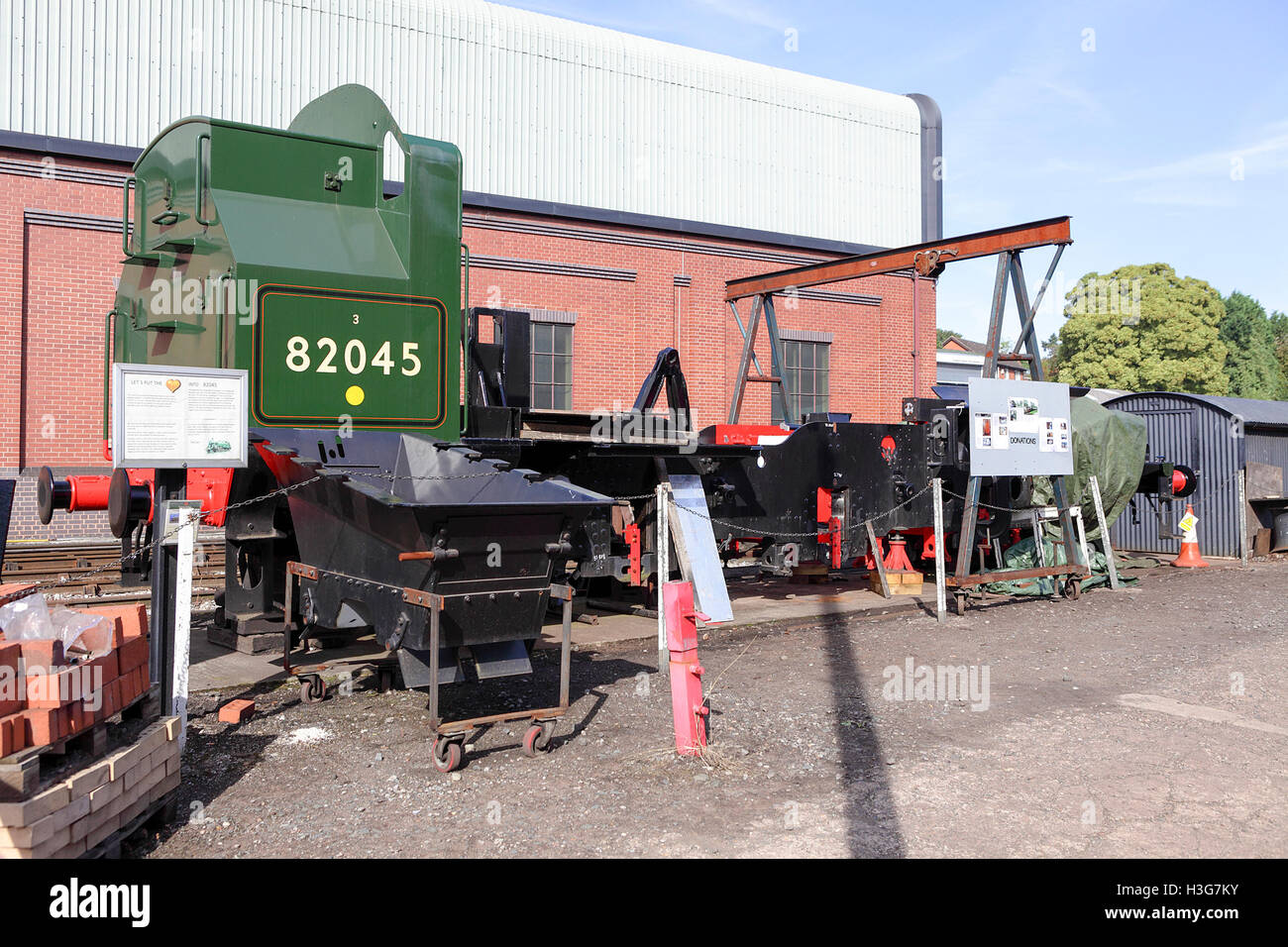 Escursione di un giorno sul Severn Valley Railway, che racchiude le reliquie di età del vapore su questo lavoro storica linea ferroviaria. Foto Stock