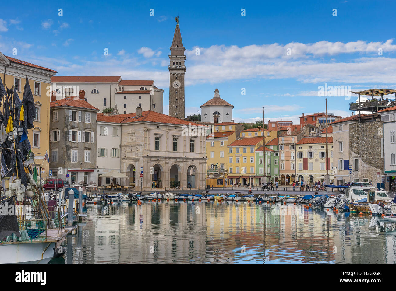 Marina di Pirano in Slovenia Foto Stock