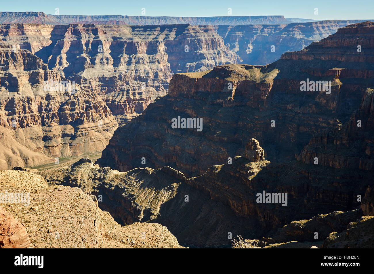 Il fiume Colorado in profondità del Grand Canyon Foto Stock