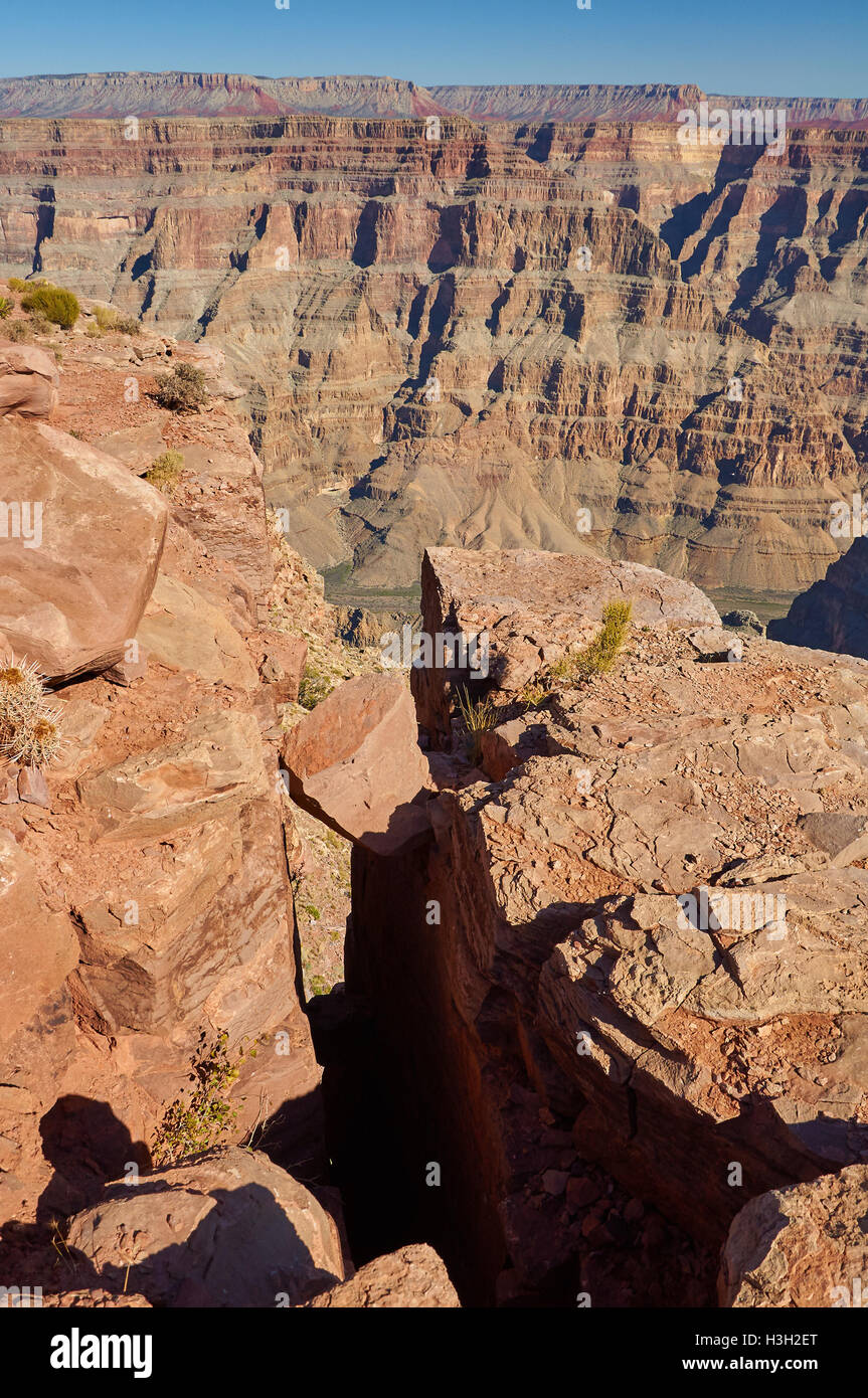Il fiume Colorado in profondità del Grand Canyon Foto Stock