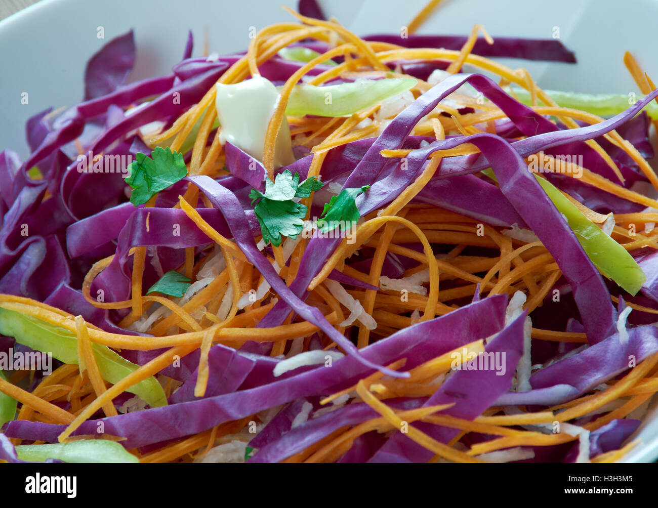 Coleslaw nigeriano africana piatto di verdure Foto Stock
