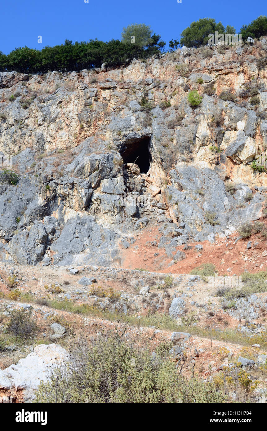 Grotte e Miniere in tutta la Grecia Foto Stock