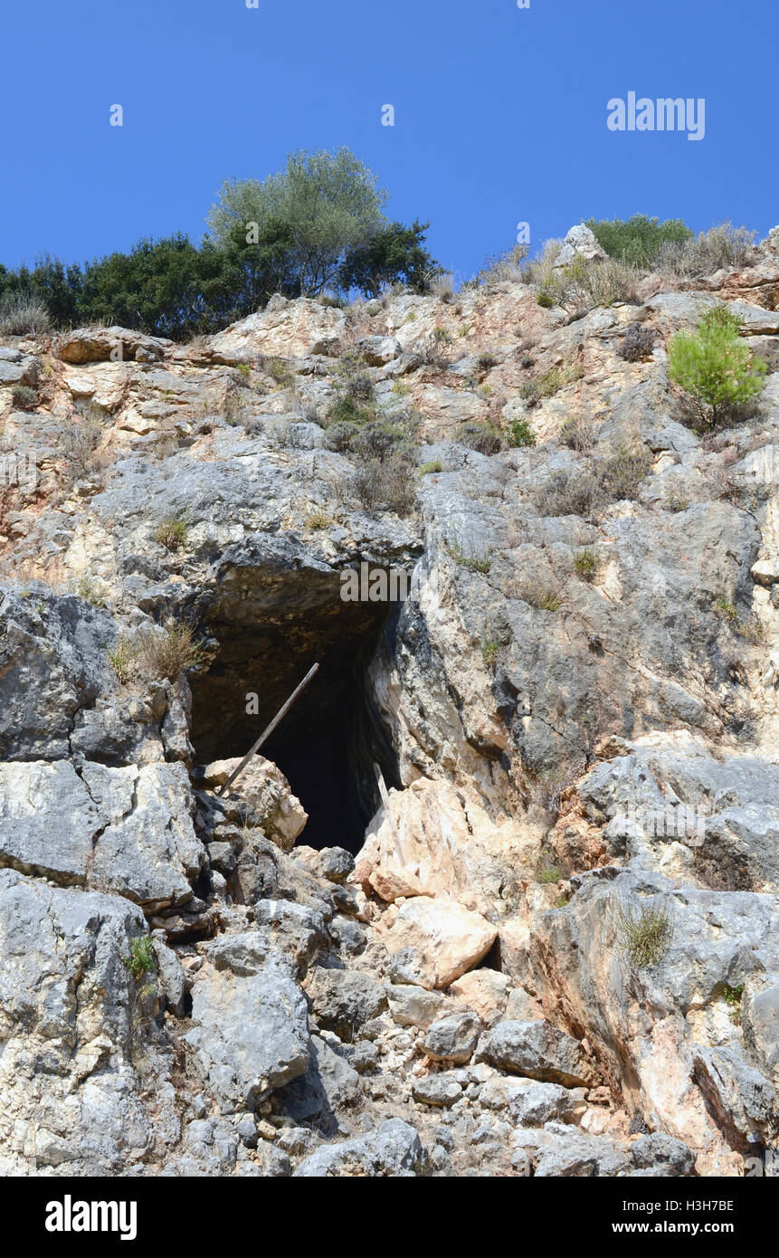 Grotte e Miniere in tutta la Grecia Foto Stock