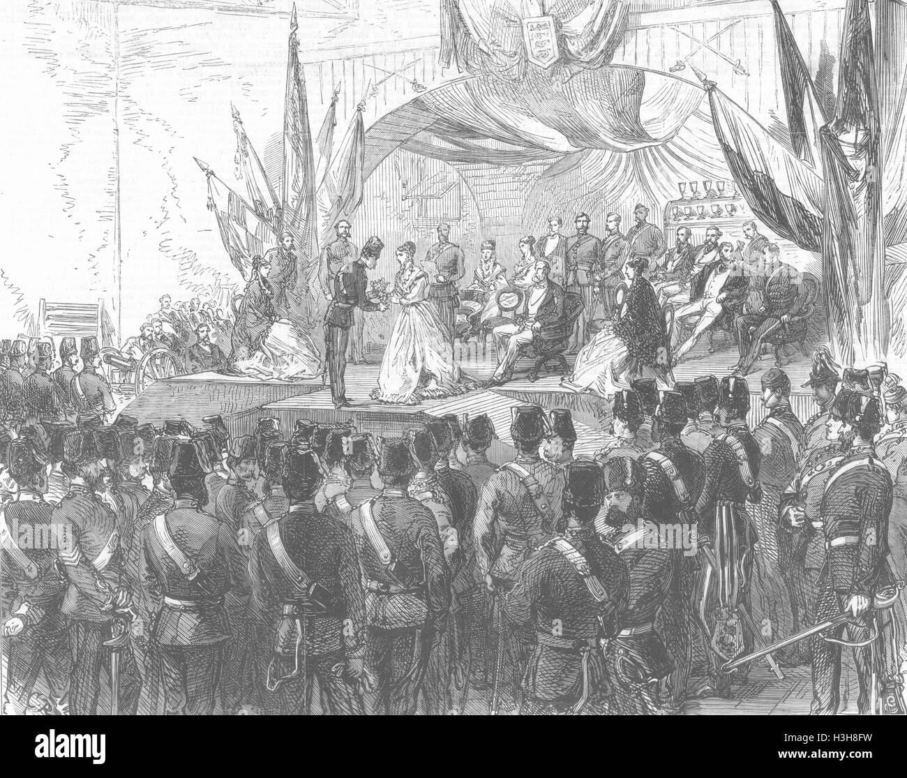 ESSEX Princess Diana's Great-Great Granny dare premi 1868. Illustrated London News Foto Stock