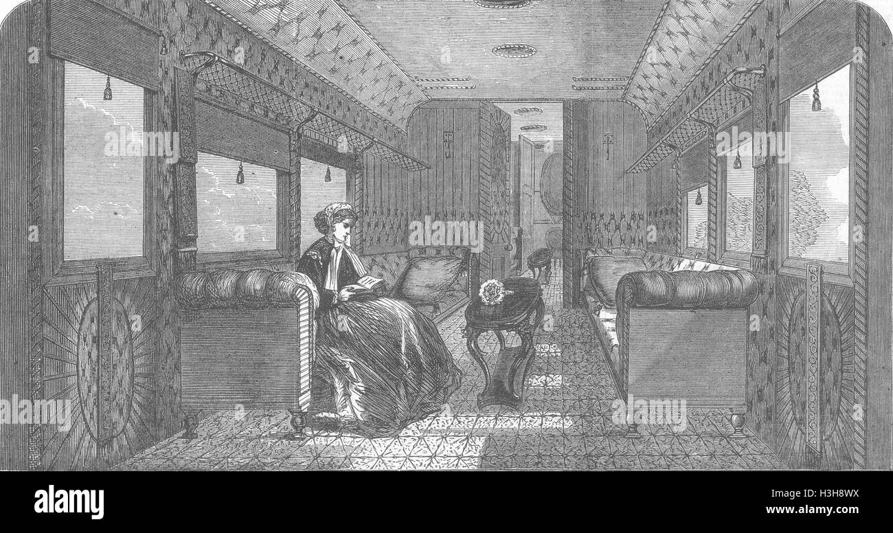 Ferrovie Nord Grande Carro, Principe di Galles 1867. Illustrated London News Foto Stock