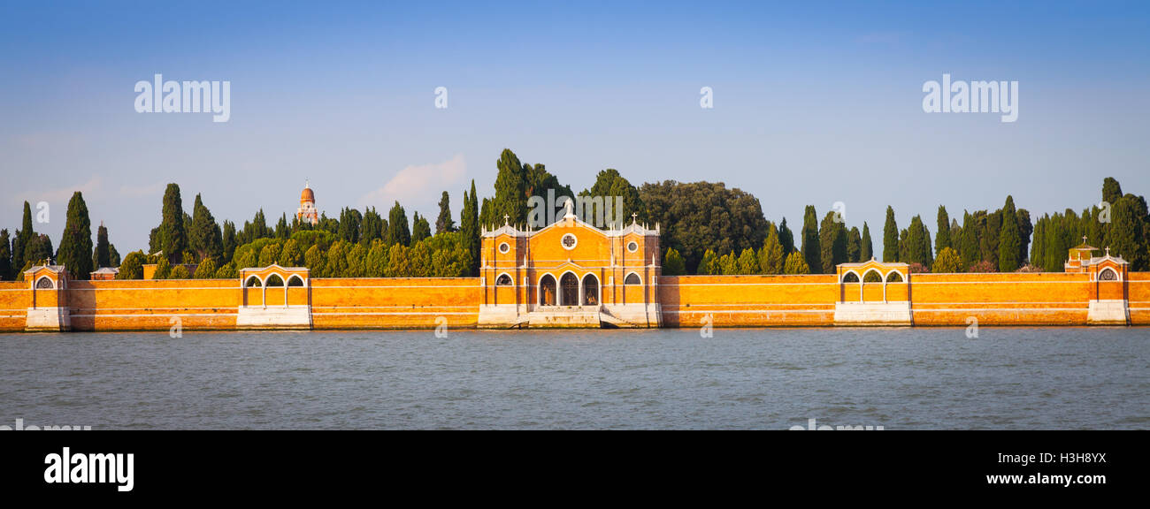 Il più bel cimitero del mondo, su San Michele isola di fronte a Venezia Foto Stock