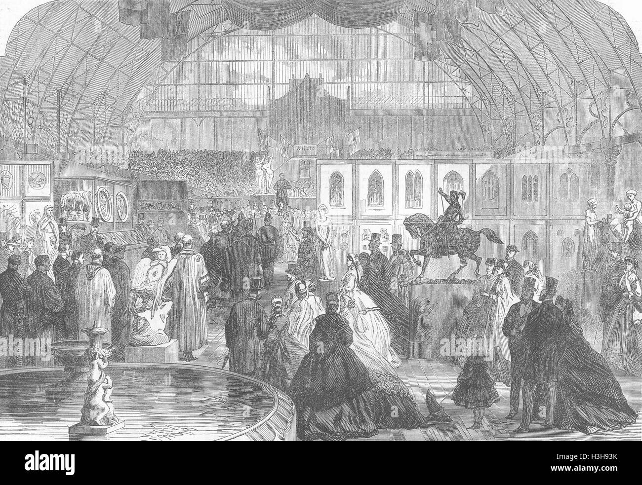 Esposizione londinese, agricolo Hall, Islington 1865. Illustrated London News Foto Stock
