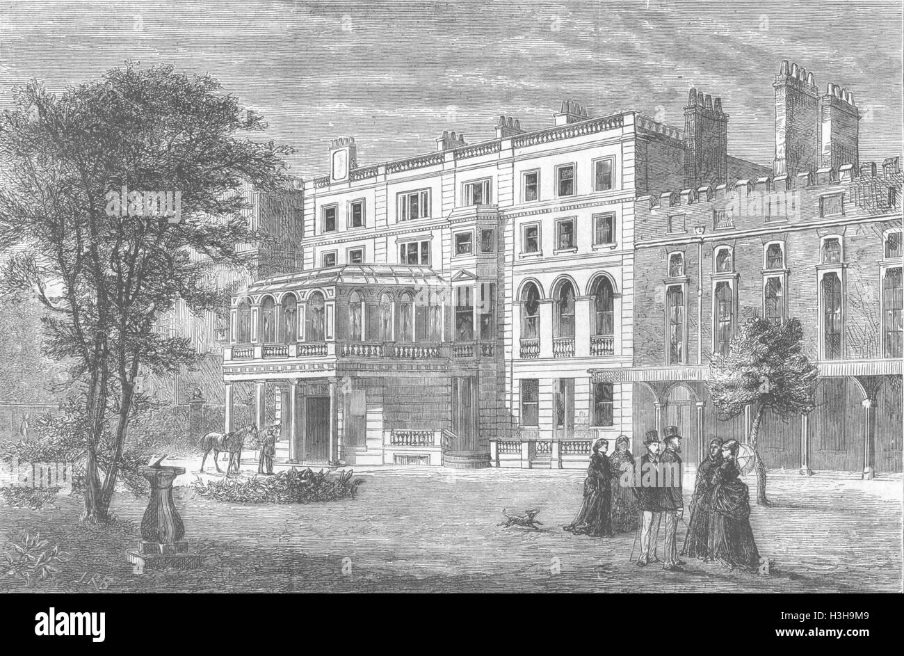 Londra Clarence House 1874. Il grafico Foto Stock