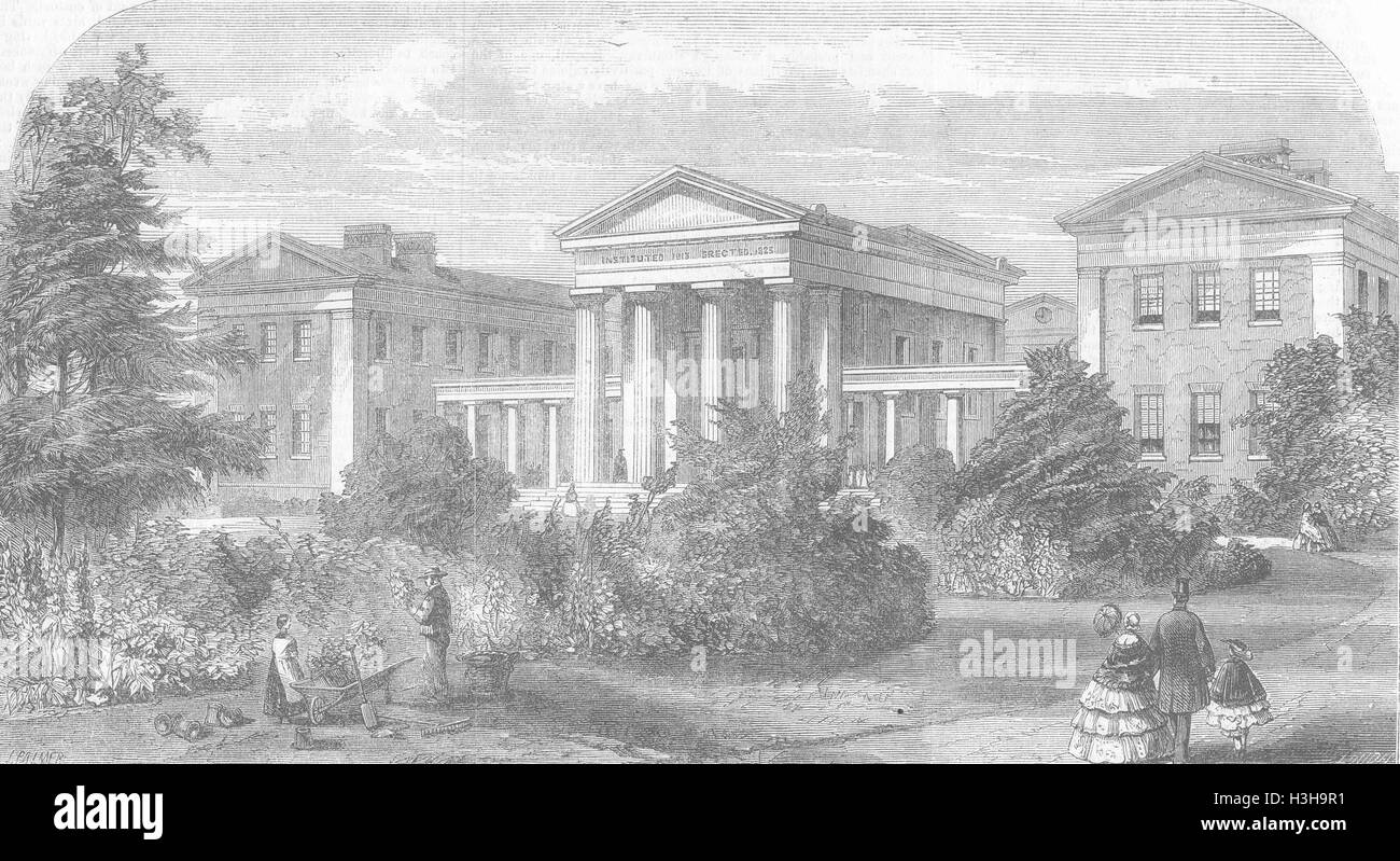 Londra London Orphan asilo 1858. Tempi illustrato Foto Stock