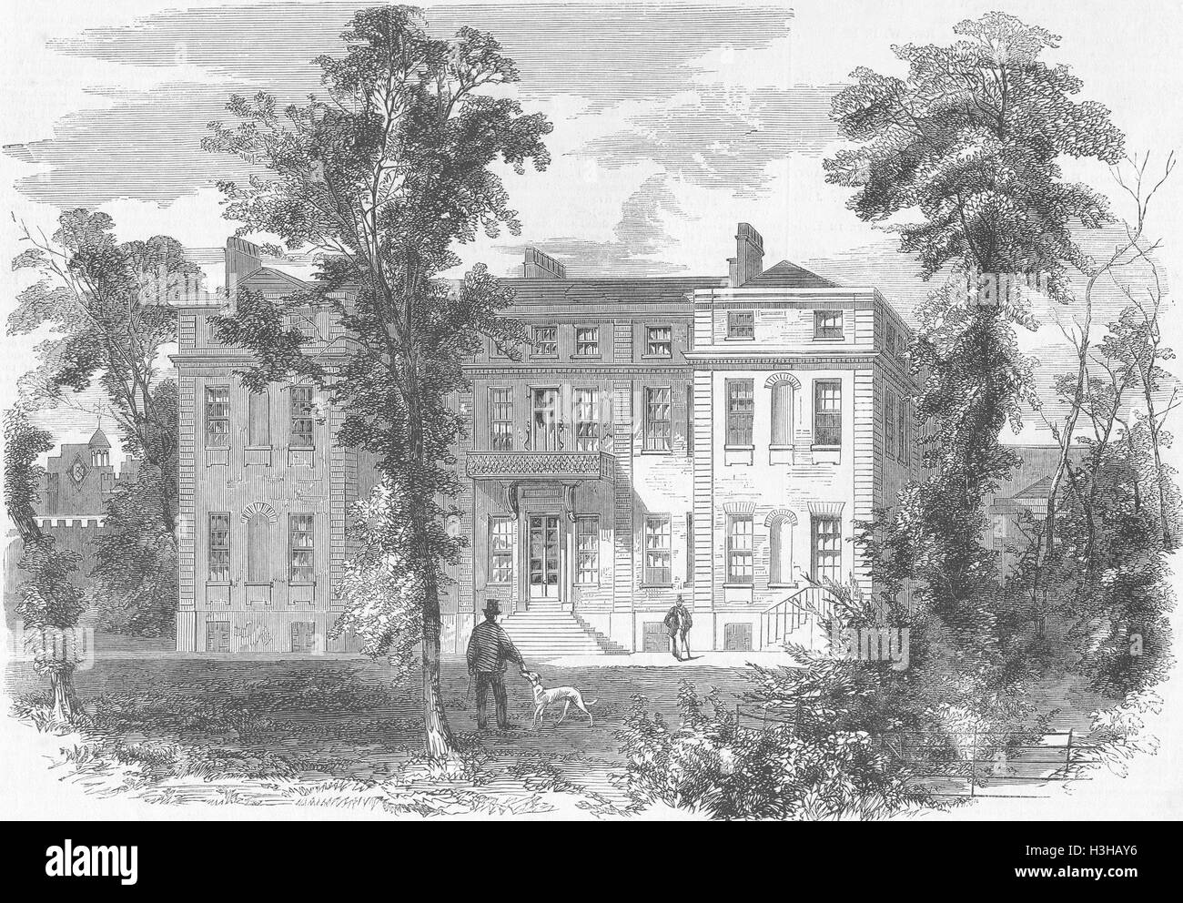 MARLBOROUGH HOUSE Pall Mall, il futuro del Principe di Galles 1859. Illustrato News del mondo Foto Stock