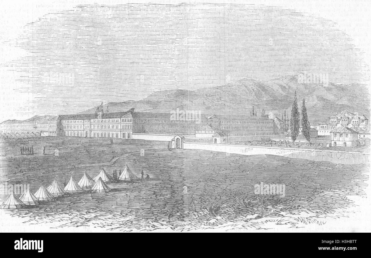 La Turchia ospedale britannico, Smirne 1855. Illustrated London News Foto Stock