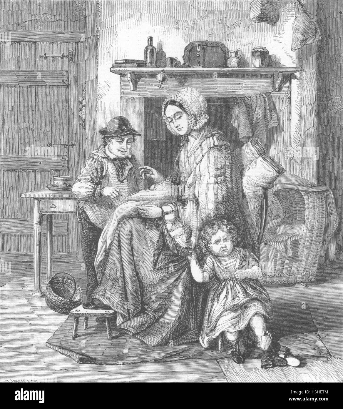 I neonati non più Baby 1860. Illustrated London News Foto Stock