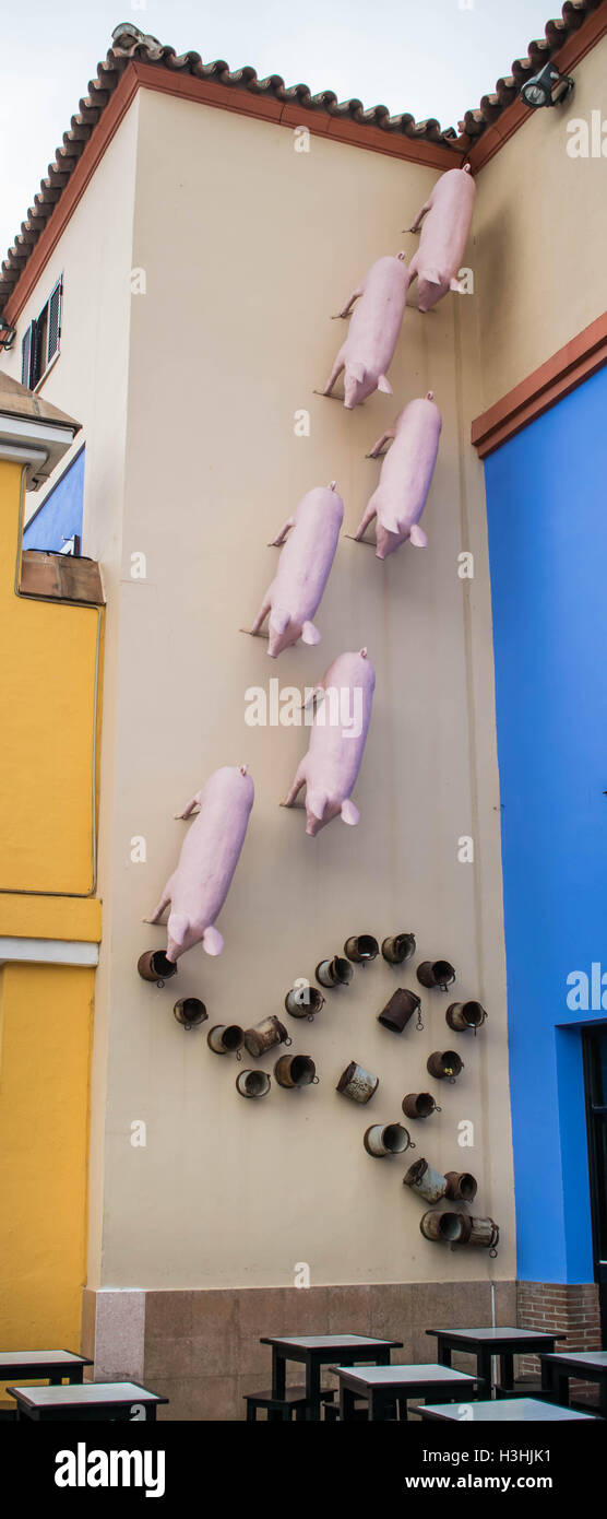 Guarda come i suini possono volare Foto Stock