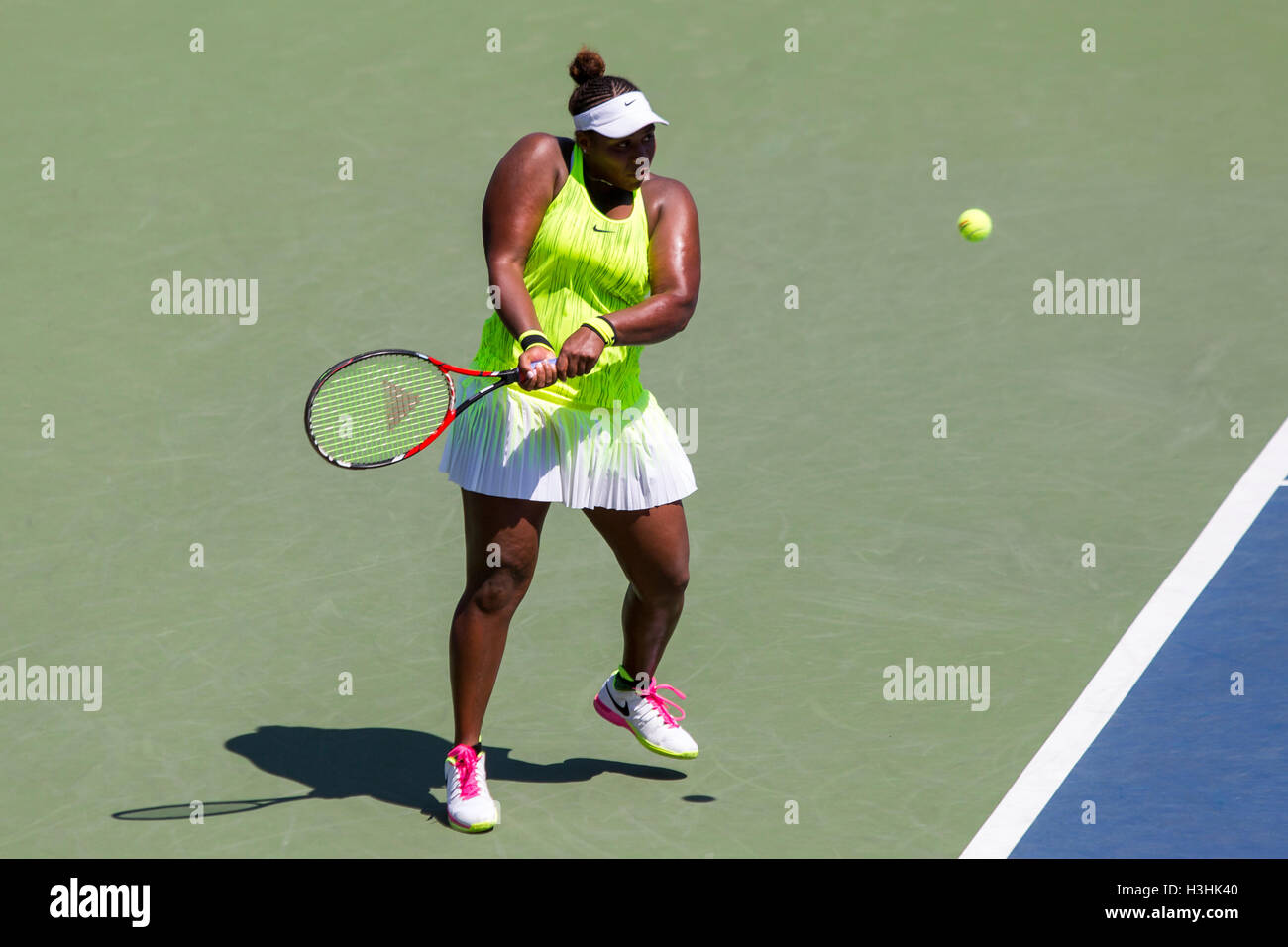 Taylor Townsend (USA) competere nel 2016 US Open Foto Stock